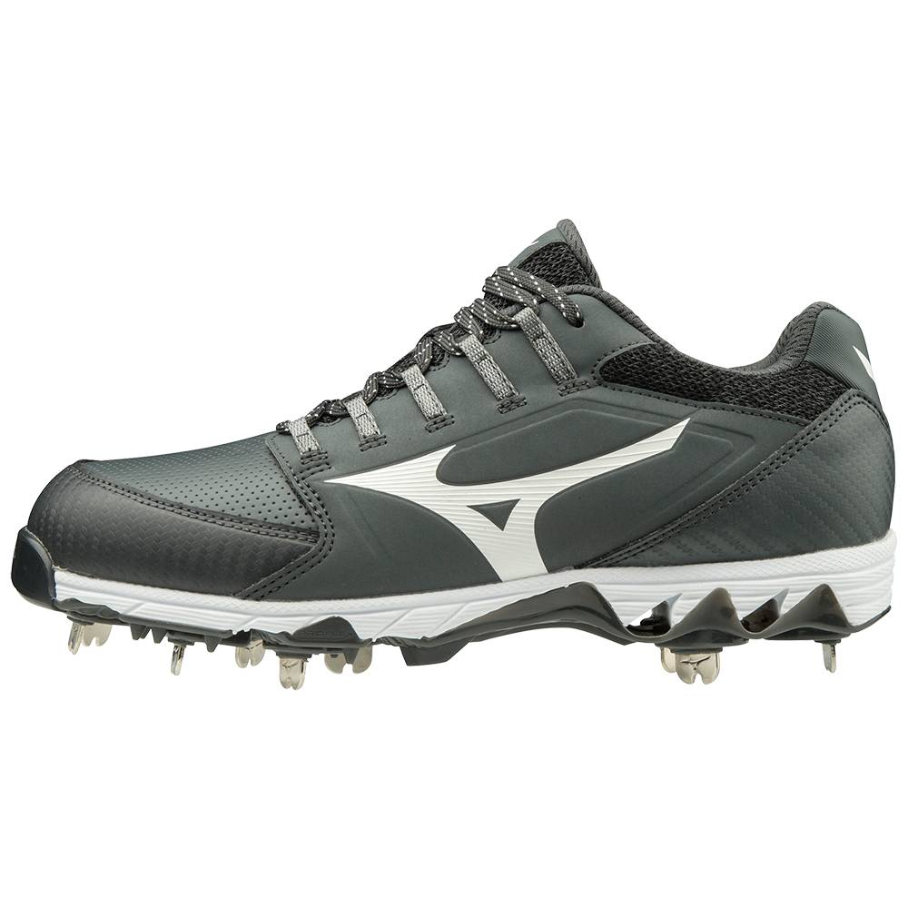 Zapatillas Sofbol Mizuno 9-Spike Swift 6 Bajas Metal Mujer Gris/Blancas Baratas EGYM-71629